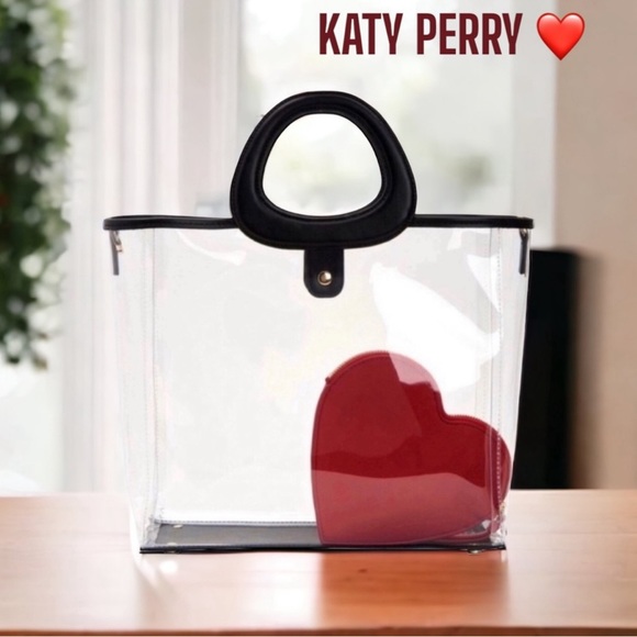 Katy Perry Collections Handbags - Katy Perry Heart ❤️ Clear Tote 👜 NWT